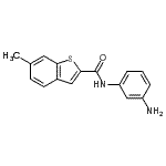 CAS#: 602282-49-5， N-(3-Aminophenyl)-6-methyl-1-benzothiophene-2-carboxamide