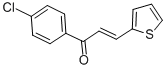 structure of CAS# 6028-91-7, 1-(4-Chlorophenyl)-3-(2-Thienyl)Prop-2-En-1-One;(E)-1-(4-CHLOROPHENYL)-3-(2-THIENYL)-2-PROPEN-1-ONE;1-(4-CHLOROPHENYL)-3-(2-THIENYL)PROP-2-EN-1-ONE;1-(4-CHLOROPHENYL)-3-THIEN-2-YLPROP-2-EN-1-ONE