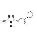 CAS#: 603070-54-8， 2-[(4,5-Dimethyl-4H-1,2,4-triazol-3-yl)sulfanyl]-1-(1-pyrrolidinyl)ethanone