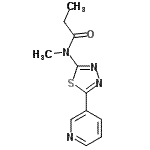 CAS#: 603075-75-8， N-Methyl-N-[5-(3-pyridinyl)-1,3,4-thiadiazol-2-yl]propanamide