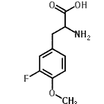 结构式 CAS# 603105-73-3, 3-氟-O-甲基酪氨酸