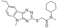 CAS#: 603946-73-2， N-Cyclohexyl-2-[(8-Ethyl-5-Methyl-5H-1,2,4-Triazino[5,6-b]Indol-3-Yl)Thio]-N-Methyl-Acetamide