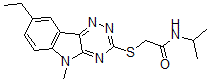 CAS#: 603946-82-3， 2-[(8-Ethyl-5-Methyl-5H-1,2,4-Triazino[5,6-b]Indol-3-Yl)Thio]-N-(Isopropyl)-Acetamide
