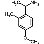 结构式 CAS# 603951-45-7, 1-(4-甲氧基-2-甲基苯基)乙胺