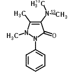 CAS#: 60433-90-1， 4-{Bis[(<Sup>13</Sup>C)Methyl]Amino}-1,5-Dimethyl-2-Phenyl-1,2-Dihydro-3H-Pyrazol-3-One