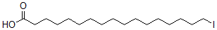 structure of CAS# 60451-92-5, 17-Iodo-Heptadecanoic Acid;17-IODO-HEPTADECANECARBOXYLIC ACID;17-Lodoheptadecanoic Acid (IHA);17-IODOHEPTADECANOIC ACID