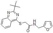 CAS#: 604792-65-6， 2-[[2-(Tert-Butyl)-4-Quinazolinyl]Thio]-N-(Furan-2-Ylmethyl)-Acetamide
