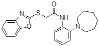CAS#: 604795-50-8， 2-(2-Benzoxazolylthio)-N-[2-(Hexahydro-1H-Azepin-1-Yl)Phenyl]-Acetamide