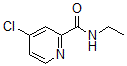 structure of CAS# 604813-07-2, 4-Chloro-N-Ethyl-2-Pyridinecarboxamide;N-ETHYL-4-CHLORO-PYRIDINE-2-CARBOXAMIDE;4-Chloro-N-Ethylpicolinamide;N-Ethyl 4-Chloropicolinamide