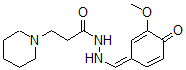 CAS#: 6049-39-4， N'-[(Z)-(3-Methoxy-4-oxo-1-cyclohexa-2,5-dienylidene)methyl]-3-(1-piperidyl)propanehydrazide