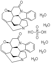 structure of CAS# 60491-10-3, Strychnine Sulfate Pentahydrate;Strychnine Sulfate Pentahydrate
