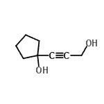 CAS#: 6050-33-5， 1-(3-Hydroxy-1-Propyn-1-Yl)Cyclopentanol