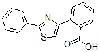 structure of CAS# 60510-56-7, 2-(2-Phenyl-4-Thiazolyl)-Benzoic Acid;2-(2-PHENYL-1,3-THIAZOL-4-YL)BENZENECARBOXYLIC ACID;2-(2-Phenylthiazol-4-Yl)Benzoic Acid