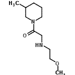 CAS#: 606096-22-4， 2-[(2-Methoxyethyl)amino]-1-(3-methyl-1-piperidinyl)ethanone
