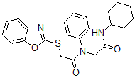CAS#: 606098-39-9， 2-(2-Benzoxazolylthio)-N-[2-(Cyclohexylamino)-2-Oxoethyl]-N-Phenyl-Acetamide
