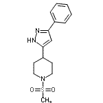 CAS#: 606103-91-7， 1-(Methylsulfonyl)-4-(3-phenyl-1H-pyrazol-5-yl)piperidine