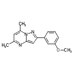 CAS#: 606116-35-2， 2-(3-Methoxyphenyl)-5,7-dimethylpyrazolo[1,5-a]pyrimidine