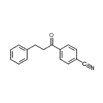 结构式 CAS# 60695-02-5, 4-(3-苯基丙酰基)苯甲腈