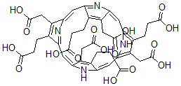 CAS 登录号：607-14-7， 3-[7,12,17-三-(2-羧基-乙基)-3,8,13,18-四-羧甲基-22,24-二氢-卟吩-2-基]-丙酸