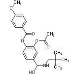 CAS#: 60734-87-4， 2-Acetoxy-4-{[(2,2-Dimethylpropyl)Amino](Hydroxy)Methyl}Phenyl 4-Methoxybenzoate