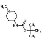 CAS#: 607372-93-0， tert-butyl N-(1-methyl-4-piperidyl)carbamate