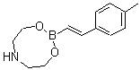 结构式 CAS# 608534-31-2, 2-[(E)-2-(4-甲基苯基)乙烯基]-1,3,6,2-二氧氮杂硼杂环辛烷