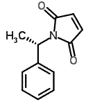 structure of CAS# 60925-76-0, 1-[(1S)-1-Phenylethyl]-1H-Pyrrole-2,5-Dione;(S)-(-)-¦Á-Methylbenzylmaleimide;(S)-(-)-N-(1-Phenylethyl)maleimide;(S)-(−)-N-(1-Phenylethyl)maleimide