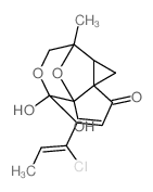 CAS 登录号：60958-71-6， (1aR,7aS)-5-[(Z)-1-氯-1-丙烯基]-1aalpha,2,3a,4-四氢-3abeta,4-二羟基-2-甲基-4alpha,2alpha-(环氧甲桥)-1H,7H-环丙并[c]苯并呋喃-7-酮