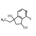 CAS#: 609771-42-8， 5-Ethyl-1-fluoro-6,7-dihydro-5H-cyclopenta[c]pyridine-5,7-diol