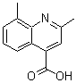 structure of CAS# 609822-00-6, 2,8-Dimethyl-4-quinolinecarboxylic acid;2,8-Dimethyl-4-quinolinecarboxylic acid;2,8-Dimethylquinoline-4-carboxylic acid;2,8-Dimethyl-quinoline-4-carboxylic acid