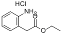 structure of CAS# 61-88-1, (2-Amino-Phenyl)-Acetic Acid Ethyl Ester Hydrochloride;Benzeneacetic Acid, 2-Amino-, Ethyl Ester, Hydrochloride;(2-AMINO-PHENYL)-ACETIC ACID ETHYL ESTER HCL;ETHYL 2-AMINOPHENYLACETATE HYDROCHLORIDE