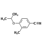 structure of CAS# 610797-50-7, 4-Isopropoxy-3-methylbenzonitrile;4-isopropoxy-3-methylbenzonitrile