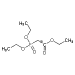 structure of CAS# 61203-67-6, Ethyl (Diethoxyphosphoryl)(1-<Sup>13</Sup>C)Acetate;Triethyl phosphonoacetate-1-13C;TRIETHYLPHOSPHONOACETATE-1-13C;293180_ALDRICH