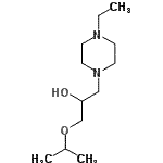 CAS#: 612048-35-8， 1-(4-Ethyl-1-piperazinyl)-3-isopropoxy-2-propanol
