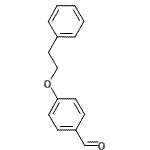structure of CAS# 61343-82-6, 4-(2-Phenylethoxy)Benzaldehyde;4-(2-Phenylethoxy)benzaldehyde;MFCD04058515