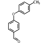 结构式 CAS# 61343-83-7, 4-(4-甲基苯氧基)苯甲醛