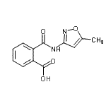 CAS#: 613656-77-2， 2-[(5-Methyl-1,2-oxazol-3-yl)carbamoyl]benzoic acid