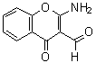 结构式 CAS# 61424-76-8, 2-氨基-3-甲酰基色原酮