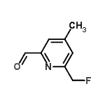 CAS#: 615580-34-2， 6-(Fluoromethyl)-4-methyl-2-pyridinecarbaldehyde