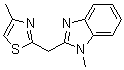 CAS#: 61690-08-2， 1-Methyl-2-[(4-Methyl-2-Thiazolyl)Methyl]-1H-Benzimidazole