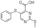 CAS#: 61727-07-9， 2-(Methylthio)-5-(Phenylthio)-4-Pyrimidinecarboxylicacid