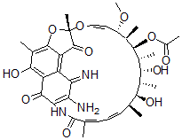 CAS#: 62041-01-4， 3-Amino-1,4-Dideoxy-1,4-Dihydro-4-Imino-1-Oxo-Rifamycin