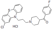CAS#: 62072-50-8， [1-[3-(2-Chlorophenothiazin-10-yl)propyl]piperidin-4-yl]-(4-fluorophenyl)methanone hydrochloride