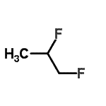 structure of CAS# 62126-90-3, 1,2-Difluoropropane;1,2-Difluoropropane (FC-272ea) 97%;MFCD00040001