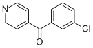 structure of CAS# 62246-94-0, 4-(3-Chlorobenzoyl)pyridine;(3-Chlorophenyl)-(4-Pyridyl)Methanone;(3-Chlorophenyl)-Pyridin-4-Yl-Methanone;Nsc305505