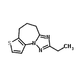 CAS#: 623156-63-8， 2-Ethyl-5,6-dihydro-4H-thieno[2,3-f][1,2,4]triazolo[1,5-a]azepine
