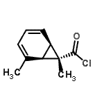 CAS#: 62360-28-5， (1R,6R,7S)-2,7-Dimethylbicyclo[4.1.0]Hepta-2,4-Diene-7-Carbonyl Chloride