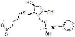 CAS#: 62475-37-0， (Z)-7-[(1R)-3alpha,5alpha-Dihydroxy-2beta-[(E,S)-3-Hydroxy-3-Methyl-5-Phenyl-1-Penten-4-Ynyl]Cyclopentan-1alpha-Yl]-5-Heptenoic Acid Methyl Ester