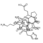 CAS#: 62526-81-2， 6-Amino-2-[[2-[[2-[[1-[2-[[2-[[2-[(2-Amino-3-Methyl-Butanoyl)Amino]-3-(1H-Imidazol-4-Yl)Propanoyl]Amino]-4-Methyl-Pentanoyl]Amino]-3-Hydroxy-Butanoyl]Pyrrolidine-2-Carbonyl]Amino]-3-Methyl-Butanoyl]Amino]-5-Hydroxy-5-Oxo-Pentanoyl]Amino]Hexanoic Acid