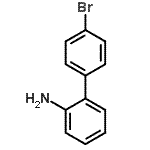 structure of CAS# 62532-98-3, 4'-Bromo-2-Biphenylamine;2-(4-bromophenyl)aniline;4'-Bromo-biphenyl-2-ylamine;n / a